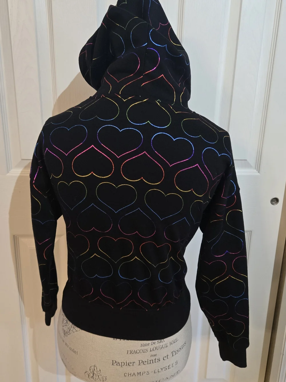 Care Bears Black Rainbow Outline Hoodie